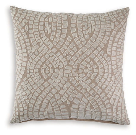 Cortlen pillow side view showing fabric texture