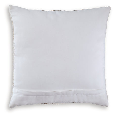 Close-up of handwoven fabric texture on Brettwood pillow