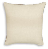 Close-up of Hallam pillow fabric texture and embroidery