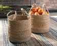 Brayton natural jute basket large size front angle