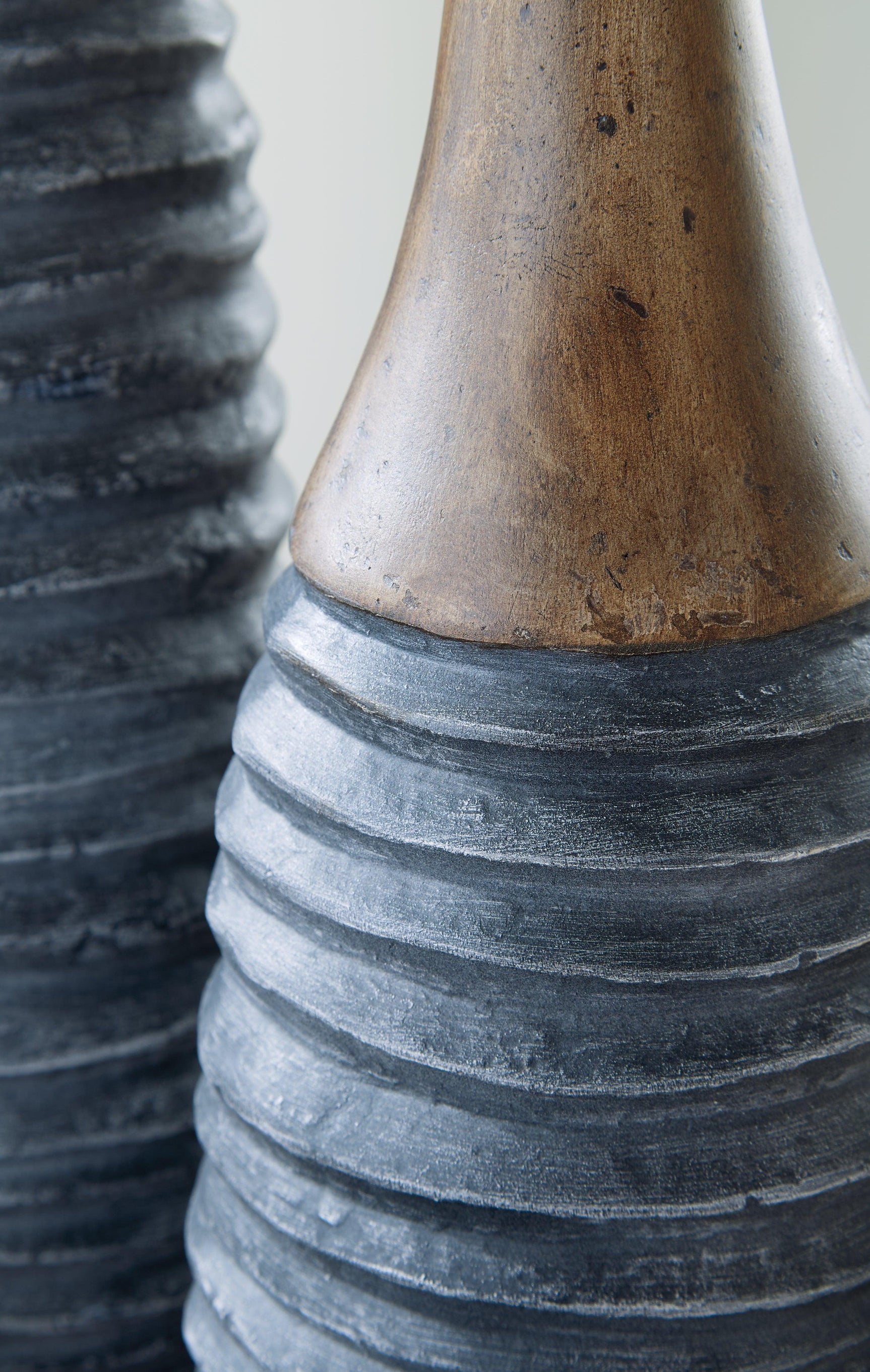 Close-up of Blayze vase patterned surface