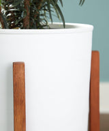 Dorcey White/Brown Planter (Set Of 2) - Ella Furniture