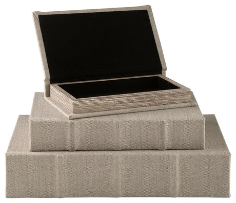 Jolina Linen Boxes showing nesting design
