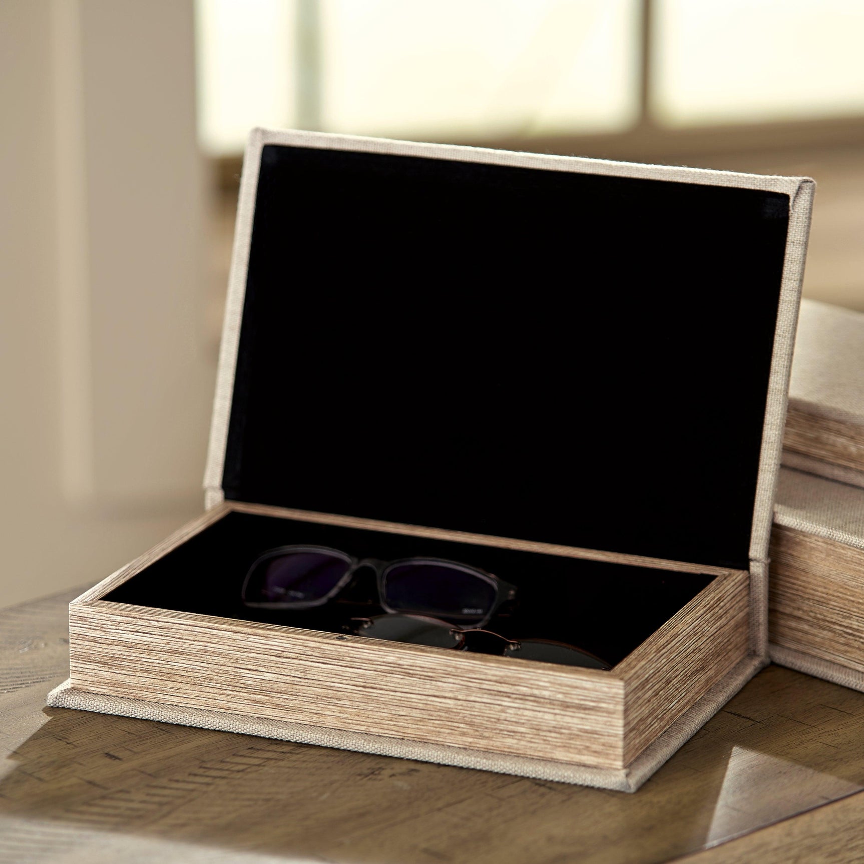 Jolina Linen Box storage detail close-up