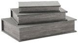 Closed Jolina Gray Box with secured lid