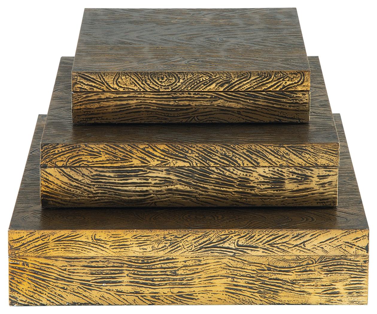 Keldy decorative boxes stacked showing nesting design