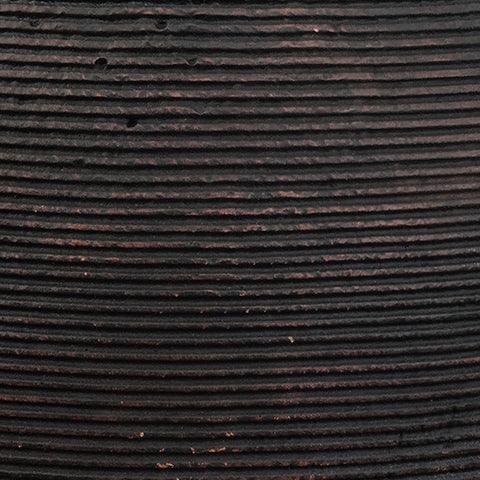 Detail of ribbed texture and finish on Hannela Vase