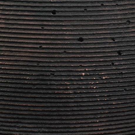 Detail of antiqued brown finish on Hannela Vase