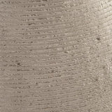Close-up of Hannela Antique Tan Vase antiqued finish and texture