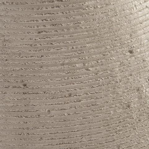 Close-up of Hannela Antique Tan Vase antiqued finish and texture