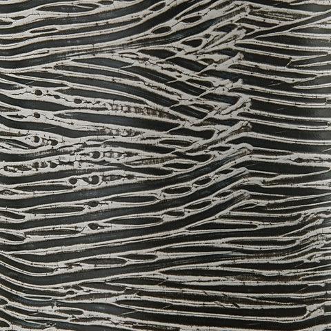 Detail of antiqued gray finish on Fynn Vase