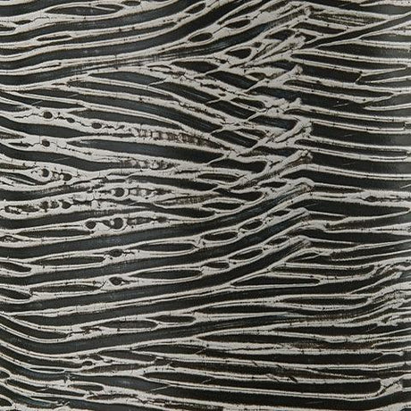 Detail of antiqued gray finish on Fynn Vase