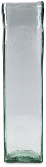 Taylow large deep green glossy porcelain vase head on