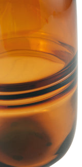 Detail of Lemmitt Amber Vase amber finish and glass texture