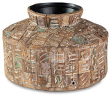 Meltland Natural Black Vase side angle
