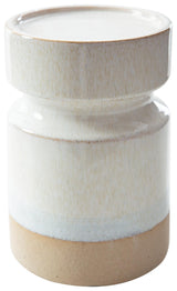 Hurston Ivory/brown Candle Holder (Set Of 3) - Ella Furniture