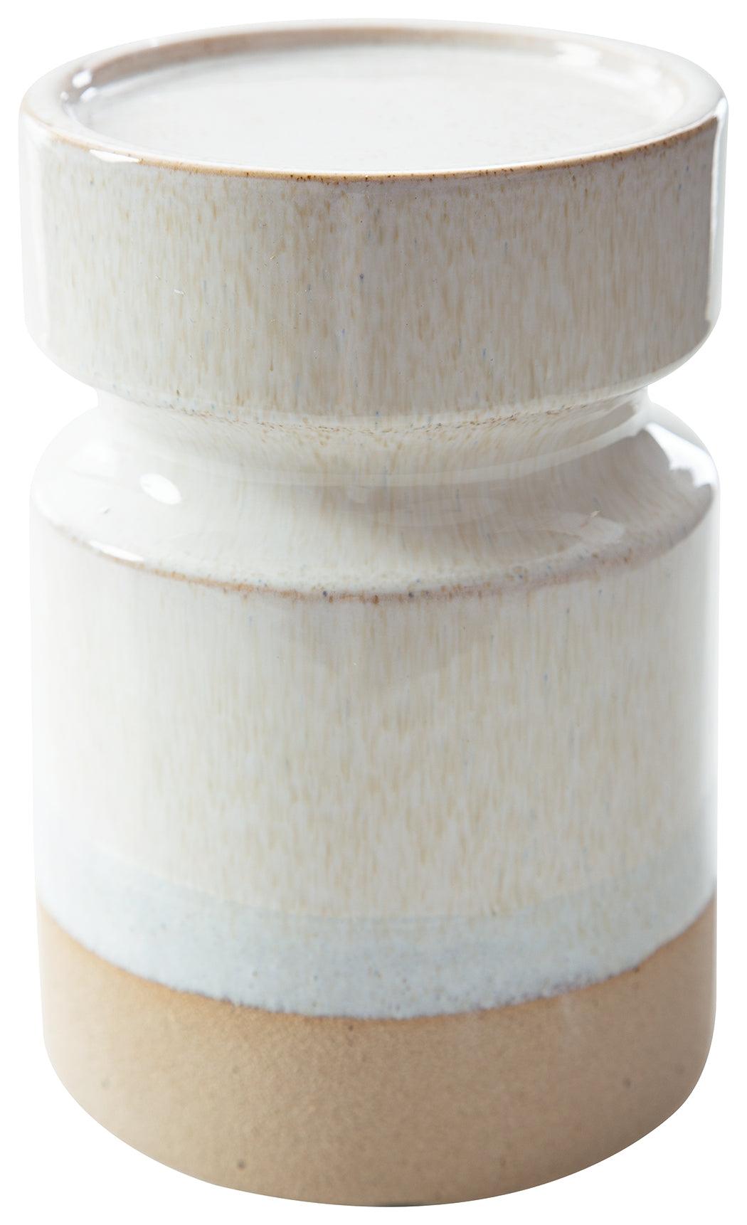 Hurston Ivory/brown Candle Holder (Set Of 3) - Ella Furniture