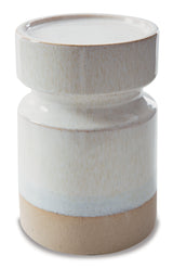 Hurston Ivory/brown Candle Holder (Set Of 3) - Ella Furniture