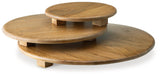Kaidler Honey Brown Tray Set medium tray side view