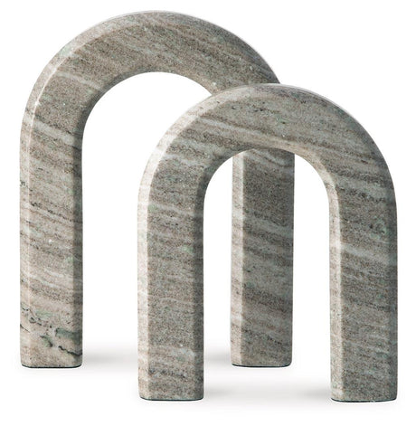 Keithton Marble Sculpture Set detailed finish closeup