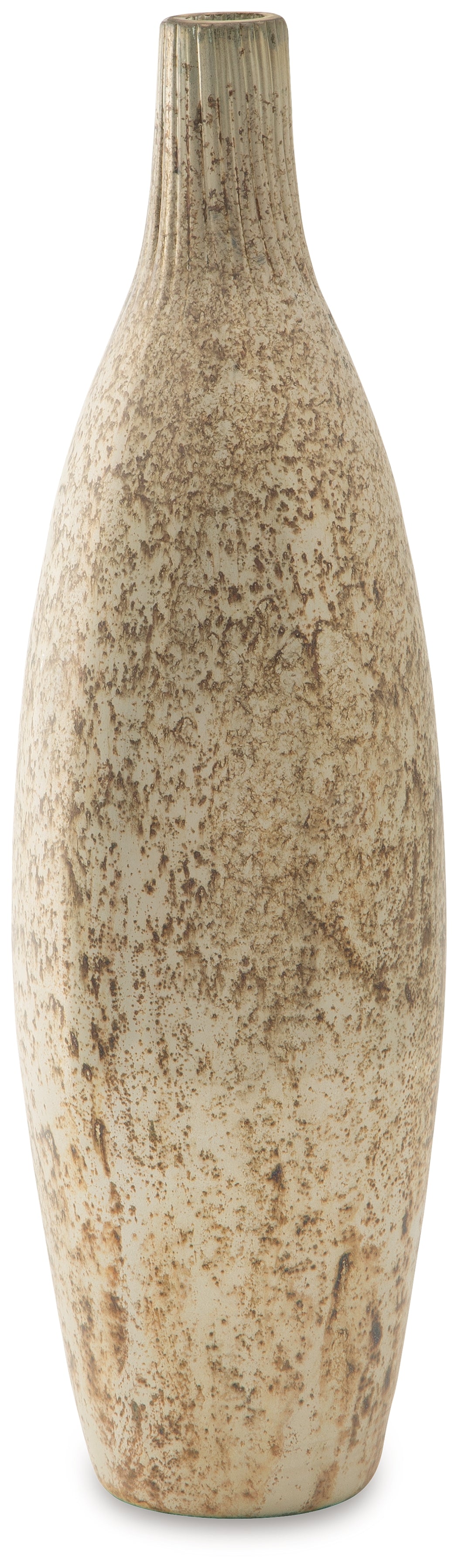 Plawite vase side angle showing round shape and finish