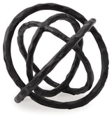 Barlee sculpture side angle showing interlocking rings