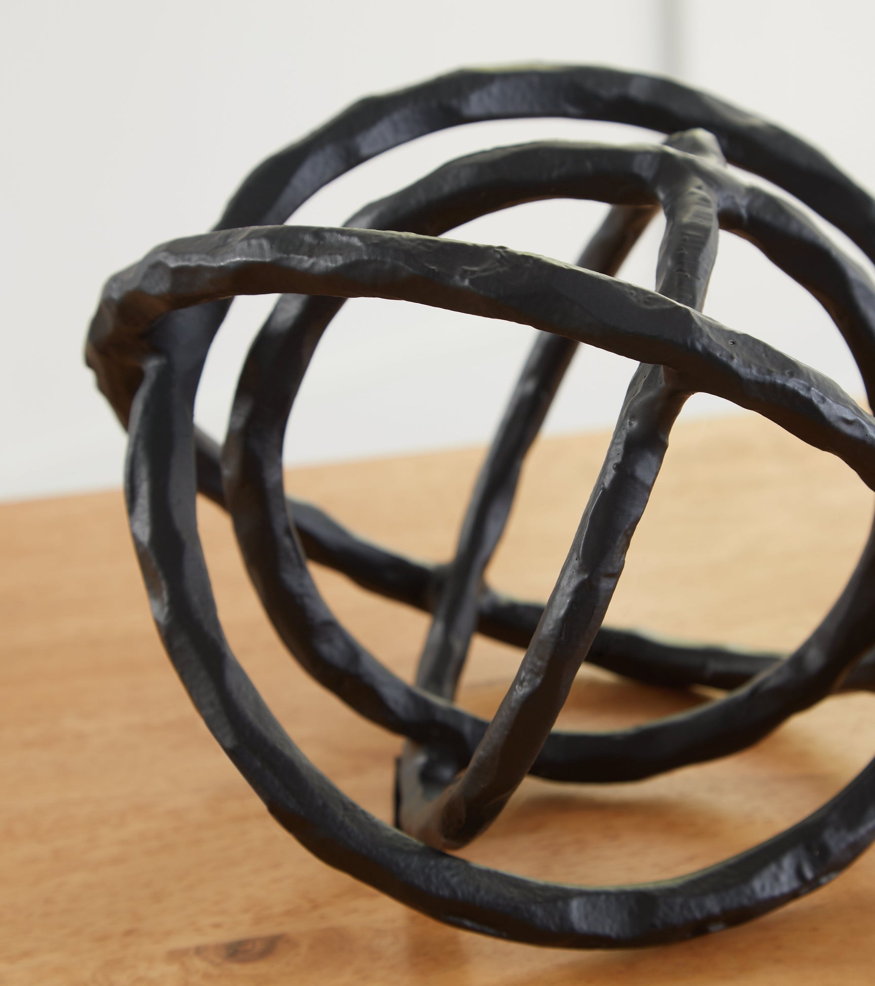 Texture detail of black finish on Barlee sculpture