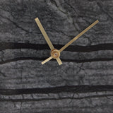 Janmour table clock close-up of black marble finish