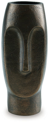 Elanman Vase close-up detail of antiqued bronze finish