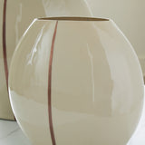 Detail of copper-tone hand-painted accent
