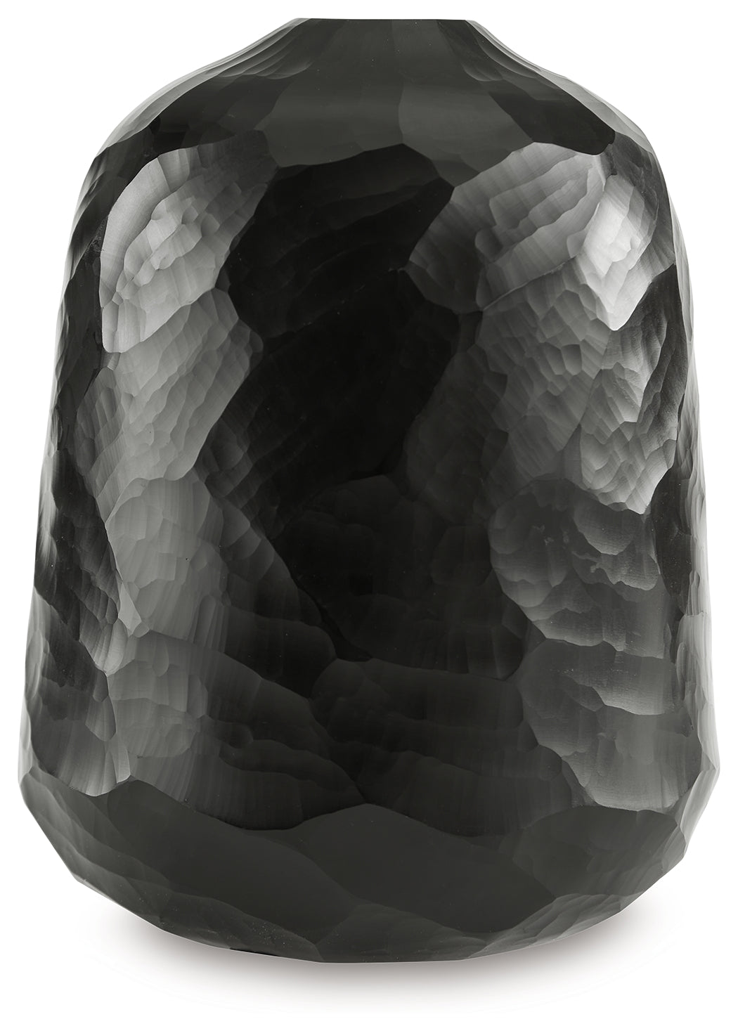 Ryanford Vase side detail of textured black glass