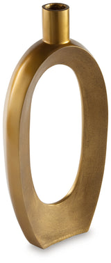 Close-up of antique gold finish and texture