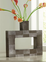 Wrengrove vase displaying height and slender shape