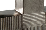 Antique nickel finish detail on Wrengrove vase