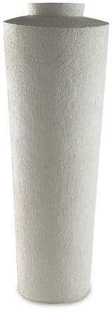 Angle view of Flurinworth Vase highlighting texture
