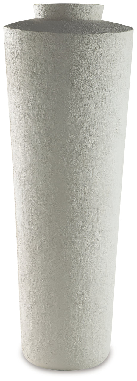 Angle view of Flurinworth Vase highlighting texture