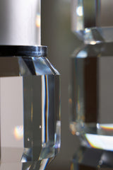 Close-up of Brentley candle holder crystal detail