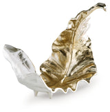 Darinsen leaf sculpture angled front view
