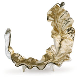 Darinsen leaf sculpture head-on frontal view