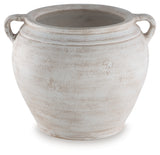 Close-up of Meadie vase textured ceramic surface