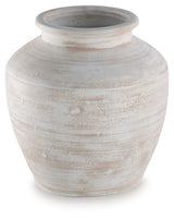 Meadie vase paired with home decor items