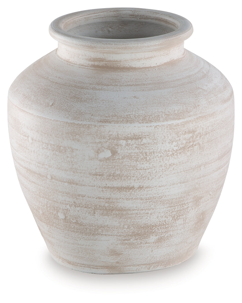 Meadie vase paired with home decor items