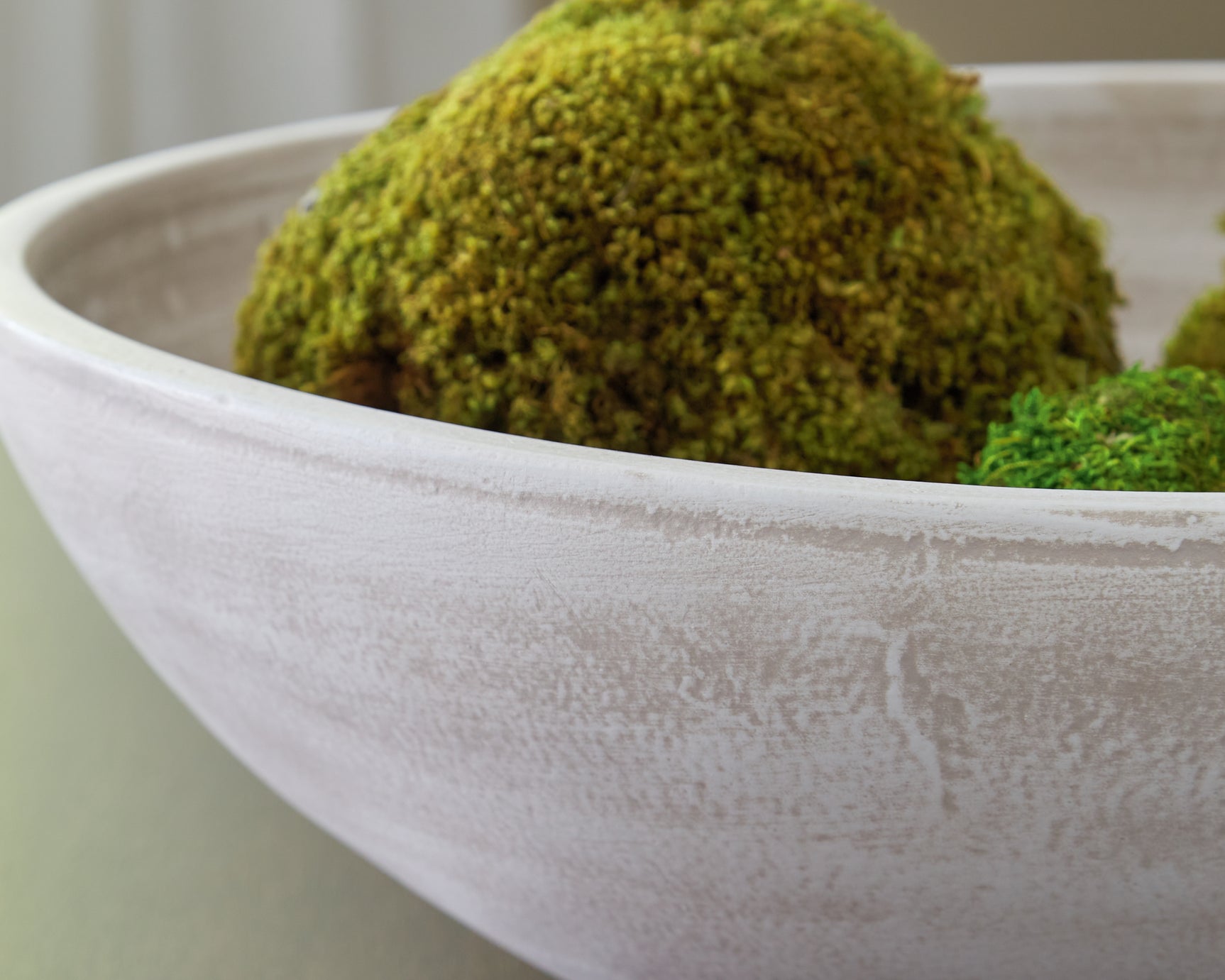 Close-up of Meadie Bowl distressed finish