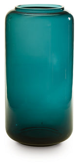 Inisland teal vase detail from above