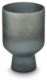 Close-up of antiqued blue finish on Pennmore Vase
