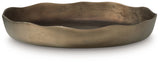 Wallmen tray angled side view showing wavy edges