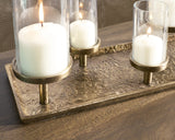 Wallmond candle holder hardware and finish detail