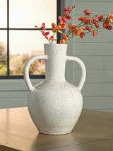 Dallinworth coordinating vase from collection shown beside vase