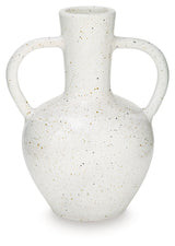Additional angle of Dallinworth White and Black Vase
