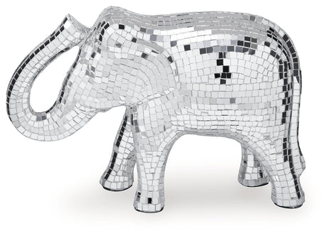 Hallmont sculpture alternate angle with silver finish